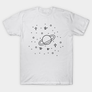 Galaxy doodle T-Shirt